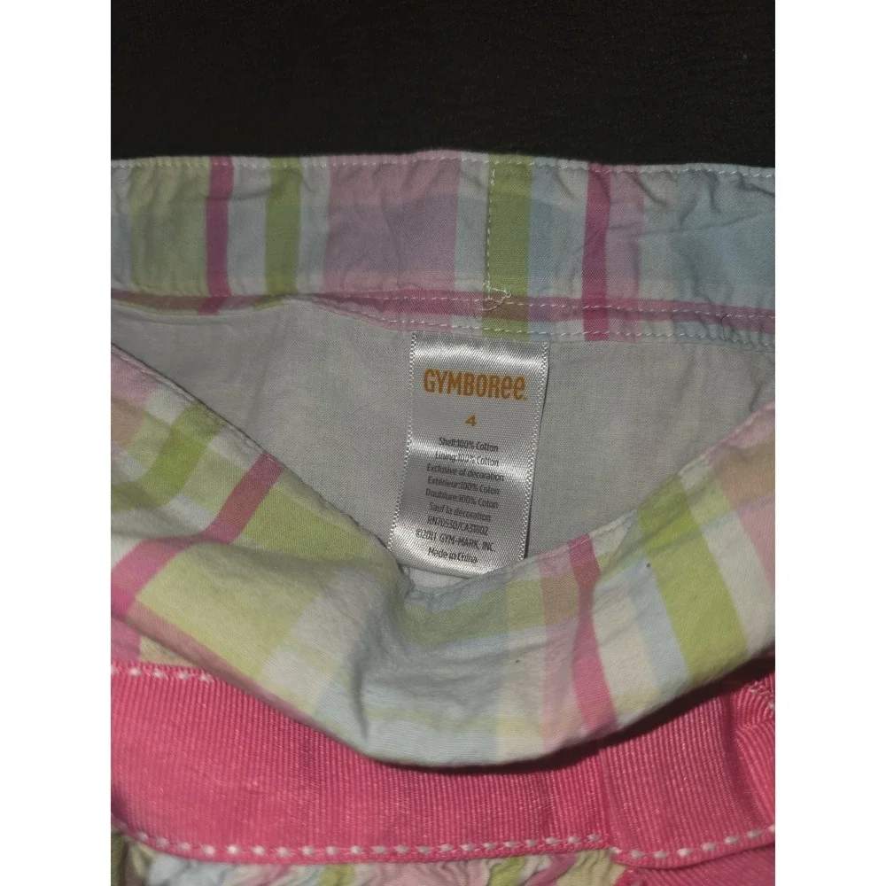 Gymboree fairy garden skirt and jeans capris size 4‎ floral Easter